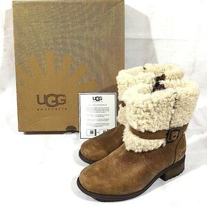 UGG Blayre Leather Sherpa Boots